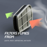 N95 filter blocking 95%+ airborne particles for dust mask
